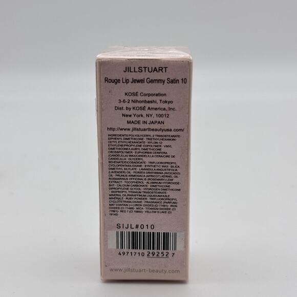 Jill Stuart Rouge Lip Jewel Gemmy Satin Lipstick Refill 10 Little Tomboy 3g New - Picture 2 of 7